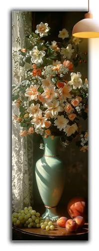 Diamond Painting Landschaft, Diamant Painting Bilder Vase 5D Full Drill Bastelset Erwachsene Anfänger DIY Strass Kristall Kunst Malerei, Erwachsene Stickerei Kreuzstich, Zimmer Deko 150x50cm G2-915 von Yagagse