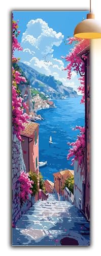 Diamond Painting Landschaft, Meer Diamond Painting Erwachsene Bastelset, DIY Vollbohrer Diamant Malerei Basteln Erwachsene Anfänger Kreativ Set für Wanddeko Wohnzimmer,Geschenke Frauen 105x35cm G2-943 von Yagagse