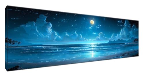 Diamond Painting Meer, Diamant Painting Bilder Blau 5D Full Drill Bastelset Erwachsene Anfänger DIY Strass Kristall Kunst Malerei, Erwachsene Stickerei Kreuzstich,Halloween Zimmer Deko 80x240cm G2-240 Diamond Painting Meer, Diamant Painting Bilder Blau 5D Full Drill Bastelset Erwachsene Anfänger DIY Strass Kristall Kunst Malerei, Erwachsene Stickerei Kreuzstich,Halloween Zimmer Deko 80x240cm G2-240 von Yagagse