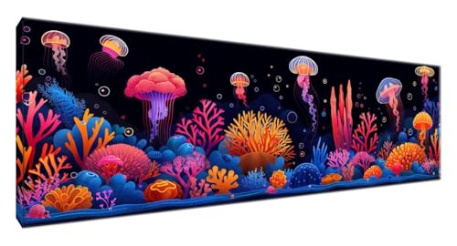 Diamond Painting Qualle, Koralle Diamond Painting Erwachsene Bastelset, DIY Vollbohrer Diamant Malerei Basteln Erwachsene Anfänger Kreativ Set für Wanddeko Wohnzimmer, Geschenke Frauen 210 x 70 G2-202 Diamond Painting Qualle, Koralle Diamond Painting Erwachsene Bastelset, DIY Vollbohrer Diamant Malerei Basteln Erwachsene Anfänger Kreativ Set für Wanddeko Wohnzimmer, Geschenke Frauen 210 x 70 G2-202 von Yagagse