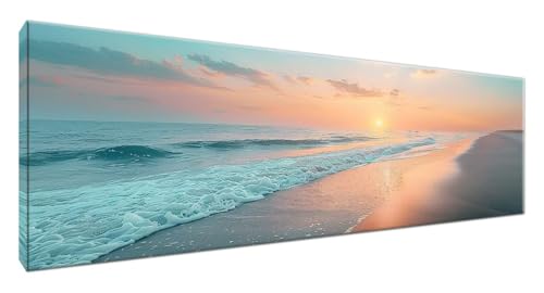 Diamond Painting Strand, Diamant Painting Bilder Sonnenuntergang 5D Full Drill Bastelset Erwachsene Anfänger DIY Strass Kristall Kunst Malerei, Erwachsene Stickerei Kreuzstich,Zimmer Deko 180x60G2-201 von Yagagse