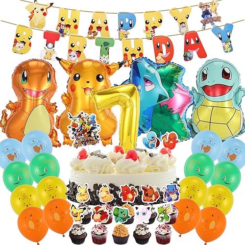 Kindergeburtstag deko luftballon 7 geburtstag | geburtstagsdeko jungen, Happy Birthday Dekoration Banner Karikatur Luftballons deko Kindergeburtstag deko luftballon 7 geburtstag | geburtstagsdeko jungen, Happy Birthday Dekoration Banner Karikatur Luftballons deko von Yagu