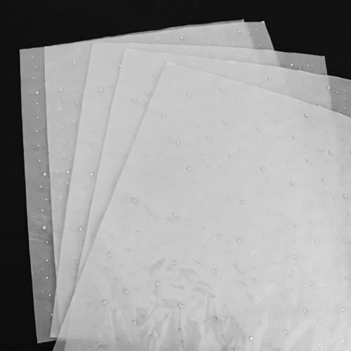 Yalulu 10 Bögen Strasssteine zum Aufbügeln, Hotfix Strass Aufkleber, Glitzer Applikation Zum Aufbügeln, Kristall Runde Transfer Patches für Kleidung DIY-Basteln (Weiß) von Yalulu