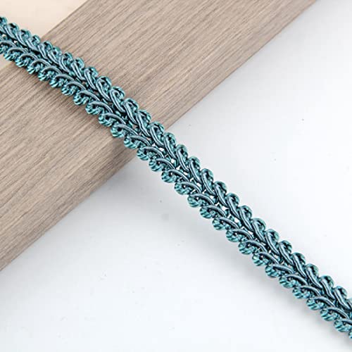 Yalulu 11.5 Meter Posamentenborte Gimp Braid Trim Dekoborte Bordüre Borte Schmuckband Spitze Für Kostüme DIY Nähen Schmuck Herstellung Vorhang Dekoration (Tiefblau) von Yalulu
