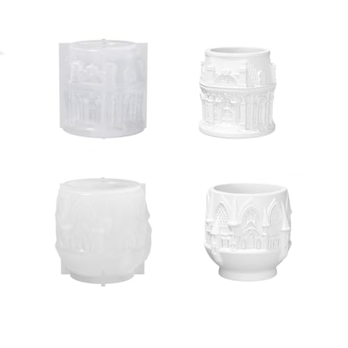 Yalulu 2 Stück Kerzenglas-Formen, Teelicht Silikonform Kerzenständer Teelichthalter Gießform Silikonformen für DIY Kerzen Deko Vase Yalulu 2 Stück Kerzenglas-Formen, Teelicht Silikonform Kerzenständer Teelichthalter Gießform Silikonformen für DIY Kerzen Deko Vase von Yalulu