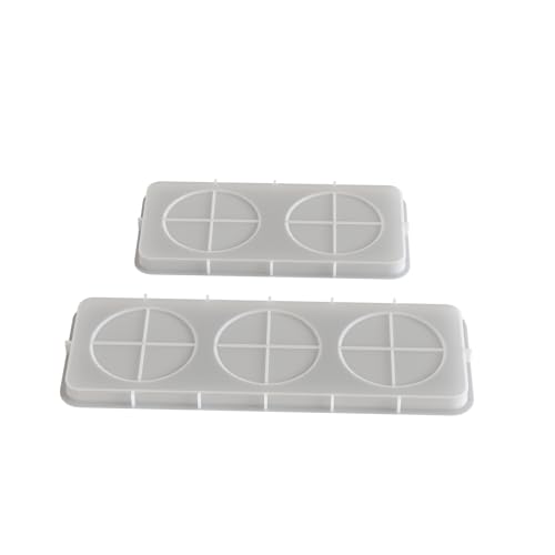 Yalulu 2 Stück Silikonform Tablett, Untersetzer Silikonformen Gießformen Kerzenhalter Gipsformen zum Gießen, Blumentopf Tablett Epoxidharz Formen von Yalulu