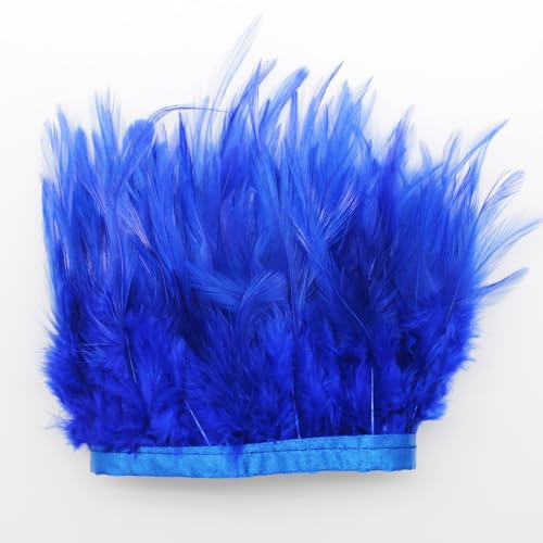 Yalulu 2 Yards Federn Fringe Trim, 9-14cm Natürlichen Feder Fransen Quaste Fransenborte Fransenband für DIY Kleid Nähen Handwerk Kostüme Dekoration Halloween Federband Bastelzubehör (Edelsteinblau) Yalulu 2 Yards Federn Fringe Trim, 9-14cm Natürlichen Feder Fransen Quaste Fransenborte Fransenband für DIY Kleid Nähen Handwerk Kostüme Dekoration Halloween Federband Bastelzubehör (Edelsteinblau) von Yalulu