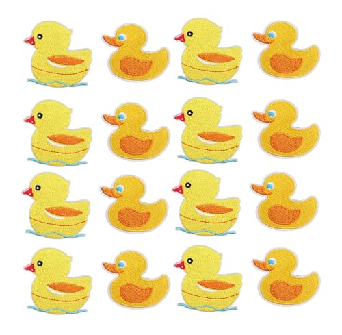Yalulu 20 Stück Ente Aufnäher zum aufbügeln, Gelbe Ente Patch zum Aufbügeln für Kleidung gestickter Bügelpatch Applikation Yalulu 20 Stück Ente Aufnäher zum aufbügeln, Gelbe Ente Patch zum Aufbügeln für Kleidung gestickter Bügelpatch Applikation von Yalulu