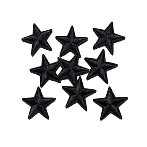 Yalulu 20 Stück Schwarz Star Patches Aufnäher Aufbügler Applikation zum aufbügeln Bügelbild Sticker Aufnäher DIY Kleidung Jeans Taschen Patch Yalulu 20 Stück Schwarz Star Patches Aufnäher Aufbügler Applikation zum aufbügeln Bügelbild Sticker Aufnäher DIY Kleidung Jeans Taschen Patch von Yalulu