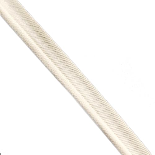 Yalulu 20 Yards Elastisch Paspelband Mit Kederschnur, Lippenkordel-Besatz Paspelband zum Nähen Für Gurtband, Kleidungsstück, Nähen, Trimmen, Polsterzubehör (Beige) von Yalulu