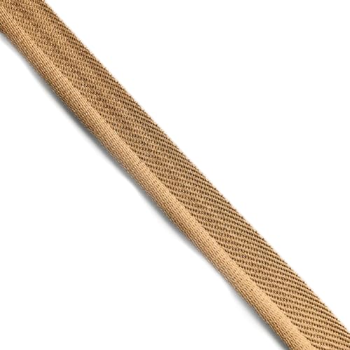Yalulu 20 Yards Elastisch Paspelband Mit Kederschnur, Lippenkordel-Besatz Paspelband zum Nähen Für Gurtband, Kleidungsstück, Nähen, Trimmen, Polsterzubehör (Dunkelbraun) von Yalulu