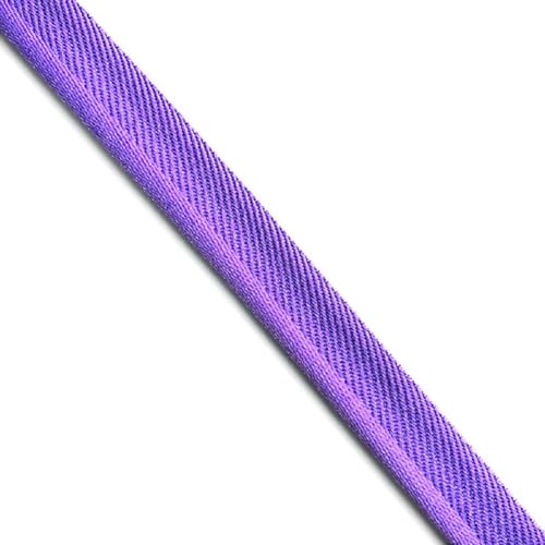 Yalulu 20 Yards Elastisch Paspelband Mit Kederschnur, Lippenkordel-Besatz Paspelband zum Nähen Für Gurtband, Kleidungsstück, Nähen, Trimmen, Polsterzubehör (Lila) von Yalulu