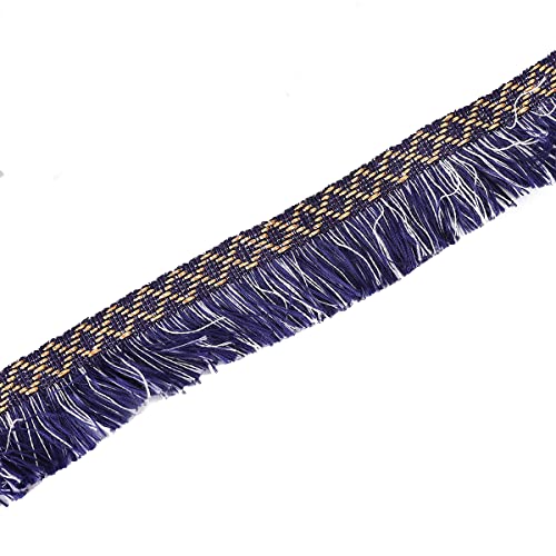 Yalulu 20 Yards Fransenborte 35mm Polyester Spitze Fransen Trim Quaste Band Quastenband Spitzenband zum Nähen für DIY Basteln Kleidung, Kostüme, Nähen, Dekoration (#6) von Yalulu