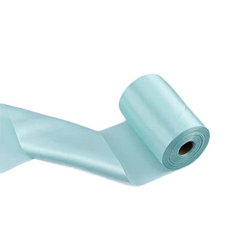 Yalulu 25 Meter x 10cm Große Geschenkband Schleife Satinband Stoffband Schleifenband für auto Bogen Schleifen Eröffnungszeremonie Schleifen Partydekoration (Hellblau) von Yalulu