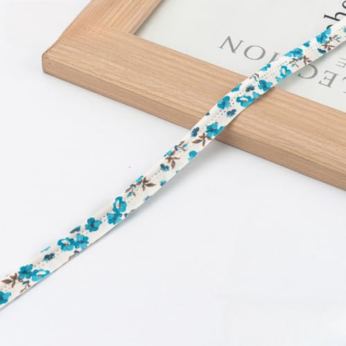 Yalulu 50 Meters Paspelband Polyester, 13mm Kantengeflecht Zierleiste DIY Handmade Piping Bias Tape Polyester Zierleiste zum Nähen Trimmen Heimtextilien (Himmelblau) von Yalulu