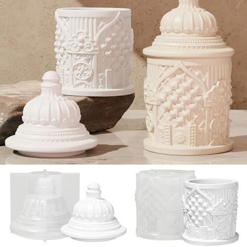 Yalulu Kerzenhalter Silikonform Kerzenglas mit Deckel Kerzenhalter Gießform Blumentopf Silikon Teelicht Kerzenständer Gießformen Silikonformen Yalulu Kerzenhalter Silikonform Kerzenglas mit Deckel Kerzenhalter Gießform Blumentopf Silikon Teelicht Kerzenständer Gießformen Silikonformen von Yalulu