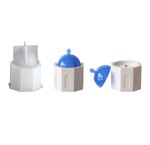 Yalulu Kirchen Kerzenglas-Formen mit Deckel, Silikonform Kerzenhalter Harz Kerzenbecher Silikon für DIY Kerzen Deko Vase, Epoxidharz Form Aufbewahrungsbox Yalulu Kirchen Kerzenglas-Formen mit Deckel, Silikonform Kerzenhalter Harz Kerzenbecher Silikon für DIY Kerzen Deko Vase, Epoxidharz Form Aufbewahrungsbox von Yalulu