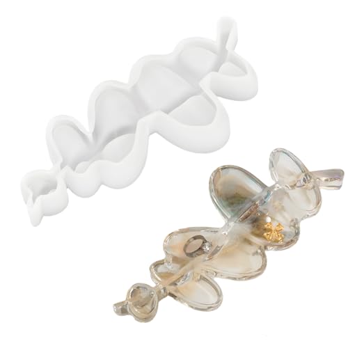 Yalulu Kurve Silikonform Tablett, Silikonformen Gießformen Tablett, Epoxidharz Formen Schmuck Tray Silikon Gießformen Silikonform von Yalulu