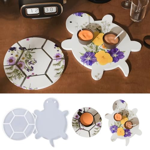 Yalulu Schildkröte Silikonform Gießformen Untersetzer, DIY Untersetzer Epoxidharzformen, Epoxid Formen für DIY Teetablett Obsttablett Kunsthandwerk Yalulu Schildkröte Silikonform Gießformen Untersetzer, DIY Untersetzer Epoxidharzformen, Epoxid Formen für DIY Teetablett Obsttablett Kunsthandwerk von Yalulu