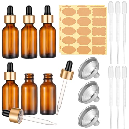 Yamitora 6 Stück Pipettenflasche 30ml Apothekerflasche Glas mit Pipette und Etikett,Braunglasflasche Tropfflasche für Ätherische Öl,Parfümöle,Aromatherapie,Düfte,Flüssigkeit Yamitora 6 Stück Pipettenflasche 30ml Apothekerflasche Glas mit Pipette und Etikett,Braunglasflasche Tropfflasche für Ätherische Öl,Parfümöle,Aromatherapie,Düfte,Flüssigkeit von Yamitora