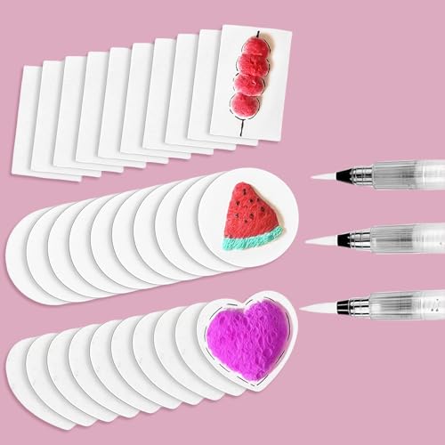 Yamobi 10 Blätter 3D Zeichen Magic Leinwand Schwamm mit Wasser - Pinsel,Magic Puffy Paint DIY Kinder Mal - Papier, 3D Kunst Zeichen - Papier,Schwammpinsel Yamobi 10 Blätter 3D Zeichen Magic Leinwand Schwamm mit Wasser - Pinsel,Magic Puffy Paint DIY Kinder Mal - Papier, 3D Kunst Zeichen - Papier,Schwammpinsel von Yamobi