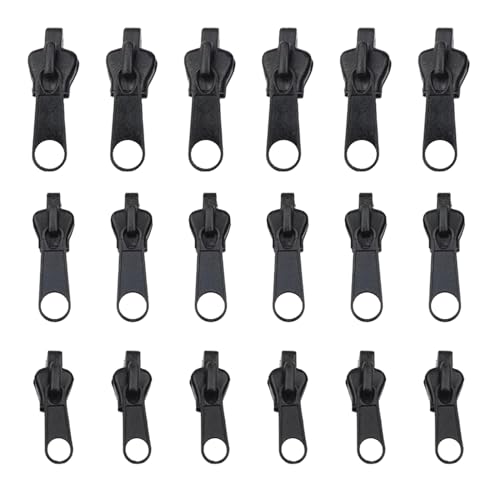 Yamobi 18Pcs 3 Größen Reißverschluss Reparatur Set,Metall Universal Reißverschluss Zipper,Ersatz Reißverschlüsse,Repair Kit Ersatz Reißverschlüsse,Rucksäcke von Yamobi