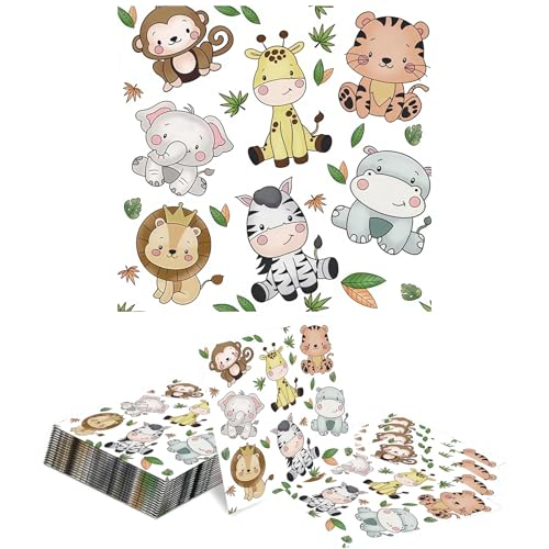 Yamobi 20 Stück Servietten Kindergeburtstag,Servietten Dschungel,Party Motiv Tiere,Blätter,Grün für Waldtiere Geburtstag und servietten Tiere,Tischdeko Party Deko 33 x 33 cm Yamobi 20 Stück Servietten Kindergeburtstag,Servietten Dschungel,Party Motiv Tiere,Blätter,Grün für Waldtiere Geburtstag und servietten Tiere,Tischdeko Party Deko 33 x 33 cm von Yamobi