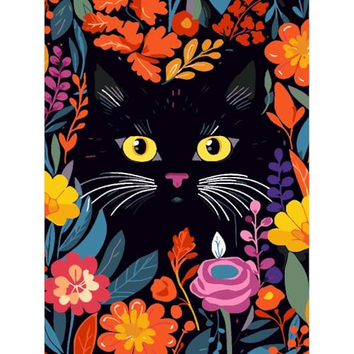 Malen Nach Zahlen Erwachsene Tiere Katze - AnfäNger - Knitterfreie Leinwand, Pinsels Und Acrylfarbe - Diy Handgemalt öLgemäLde Kit Als Geschenk 30X 40cm Malen Nach Zahlen Erwachsene Tiere Katze - AnfäNger - Knitterfreie Leinwand, Pinsels Und Acrylfarbe - Diy Handgemalt öLgemäLde Kit Als Geschenk 30X 40cm von YanJin