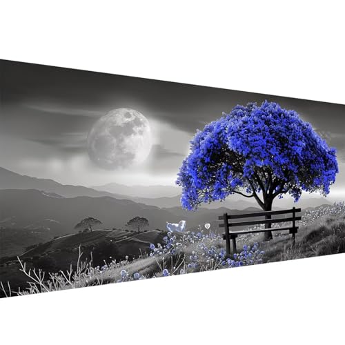 Diamond Painting Erwachsene Baum,Wiese Diamant Painting Bilder 100x200cm,DIY Cross Stickerei Diamant Malerei Kits für Erwachsene und Kinder,Mosaikherstellung Bastelset für Herbst Deko Wohnzimmer W1-52 von Yanefaei