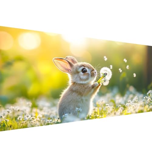 Diamond Painting Erwachsene Kaninchen, Löwenzahn Diamant Painting Bilder 60x120cm, DIY Cross Stickerei Diamant Malerei Kits für Erwachsene und Kinder, Mosaikherstellung Bastelset für Wand Deko W1-434 Diamond Painting Erwachsene Kaninchen, Löwenzahn Diamant Painting Bilder 60x120cm, DIY Cross Stickerei Diamant Malerei Kits für Erwachsene und Kinder, Mosaikherstellung Bastelset für Wand Deko W1-434 von Yanefaei