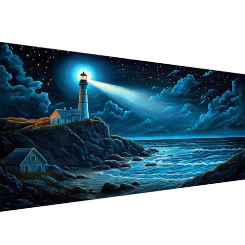 Diamond Painting Erwachsene Leuchtturm,Nachthimmel Diamant Painting Bilder 50x100cm,DIY Cross Stickerei Diamant Malerei Kits für Erwachsene und Kinder,Mosaikherstellung Bastelset für Wand Deko W1-454 Diamond Painting Erwachsene Leuchtturm,Nachthimmel Diamant Painting Bilder 50x100cm,DIY Cross Stickerei Diamant Malerei Kits für Erwachsene und Kinder,Mosaikherstellung Bastelset für Wand Deko W1-454 von Yanefaei
