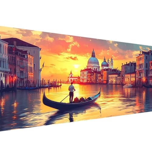 Diamond Painting Erwachsene Venedig, Wasserstadt Diamant Painting Bilder 40x80cm, DIY Cross Stickerei Diamant Malerei Kits für Erwachsene und Kinder, Mosaikherstellung Bastelset für Wand Deko W1-442 Diamond Painting Erwachsene Venedig, Wasserstadt Diamant Painting Bilder 40x80cm, DIY Cross Stickerei Diamant Malerei Kits für Erwachsene und Kinder, Mosaikherstellung Bastelset für Wand Deko W1-442 von Yanefaei