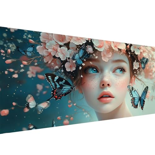 Diamond Painting Frau 5D Schmetterling Diamant Painting Bilder Erwachsene und Anfänger, Diamant Malerei Bastelset Erwachsene, DIY Mosaikherstellung Basteln für Geschenke und Wanddeko, 40x80cm W1-319 Diamond Painting Frau 5D Schmetterling Diamant Painting Bilder Erwachsene und Anfänger, Diamant Malerei Bastelset Erwachsene, DIY Mosaikherstellung Basteln für Geschenke und Wanddeko, 40x80cm W1-319 von Yanefaei