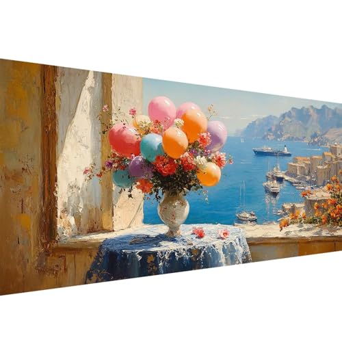 Diamond Painting Meerblick 5D Fenster Diamant Painting Bilder Erwachsene und Anfänger, Diamant Malerei Bastelset Erwachsene, DIY Mosaikherstellung Basteln für Geschenke und Wanddeko, 50x100cm W1-307 Diamond Painting Meerblick 5D Fenster Diamant Painting Bilder Erwachsene und Anfänger, Diamant Malerei Bastelset Erwachsene, DIY Mosaikherstellung Basteln für Geschenke und Wanddeko, 50x100cm W1-307 von Yanefaei