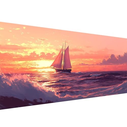 Diamond Painting Meereswellen 5D Segelboot Diamant Painting Bilder Erwachsene und Anfänger, Diamant Malerei Bastelset Erwachsene, DIY Mosaikherstellung Basteln für Wanddeko Geschenke, 50x100cm W1-457 Diamond Painting Meereswellen 5D Segelboot Diamant Painting Bilder Erwachsene und Anfänger, Diamant Malerei Bastelset Erwachsene, DIY Mosaikherstellung Basteln für Wanddeko Geschenke, 50x100cm W1-457 von Yanefaei