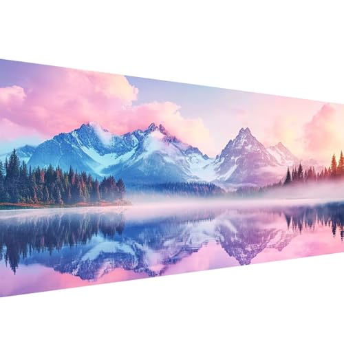 Diamond Painting See 5D Schneeberg Diamant Painting Bilder Erwachsene und Anfänger,Diamant Malerei Bastelset Erwachsene,DIY Mosaikherstellung Basteln für Wanddeko Wohnzimmer Geschenke,80x220cm W1-47 von Yanefaei