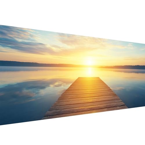 Diamond Painting Sonnenuntergang 5D Pier Diamant Painting Bilder Erwachsene und Anfänger,Diamant Malerei Bastelset Erwachsene,DIY Mosaikherstellung Basteln für Geschenke und Wanddeko,100x200cm W1-41 von Yanefaei