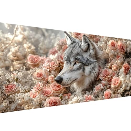 Diamond Painting Wolf 5D Blume Diamant Painting Bilder Erwachsene und Anfänger,Diamant Malerei Bastelset Erwachsene,DIY Mosaikherstellung Basteln für Wanddeko Halloween Deko Geschenke 60x120cm W1-443 Diamond Painting Wolf 5D Blume Diamant Painting Bilder Erwachsene und Anfänger,Diamant Malerei Bastelset Erwachsene,DIY Mosaikherstellung Basteln für Wanddeko Halloween Deko Geschenke 60x120cm W1-443 von Yanefaei