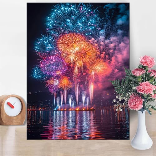 Malen Nach Zahlen Erwachsene Feuerwerk, See Malen Nach Zahlen 60x80cm Paint by Numbers DIY Handgemalt Ölgemälde Kit Mit Pinseln und Acrylfarbe Knitterfreie Leinwand für Wanddeko Frau Geschenk W1-782 Malen Nach Zahlen Erwachsene Feuerwerk, See Malen Nach Zahlen 60x80cm Paint by Numbers DIY Handgemalt Ölgemälde Kit Mit Pinseln und Acrylfarbe Knitterfreie Leinwand für Wanddeko Frau Geschenk W1-782 von Yanefaei