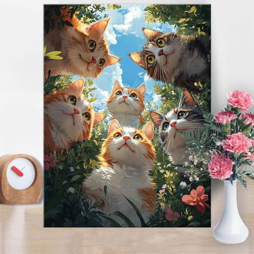 Malen Nach Zahlen Erwachsene Katze,Malen Nach Zahlen Himmel Paint by Numbers DIY Handgemalt Ölgemälde Kit Mit Pinseln und Acrylfarbe Knitterfreie Leinwand Kit für Wanddeko Frau Geschenk 50x70cm W1-791 Malen Nach Zahlen Erwachsene Katze,Malen Nach Zahlen Himmel Paint by Numbers DIY Handgemalt Ölgemälde Kit Mit Pinseln und Acrylfarbe Knitterfreie Leinwand Kit für Wanddeko Frau Geschenk 50x70cm W1-791 von Yanefaei