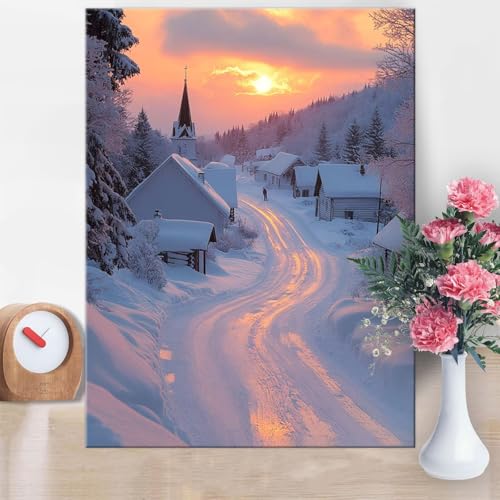 Malen Nach Zahlen Erwachsene Sonnenuntergang, Dorf Malen Nach Zahlen 50x70cm Paint by Numbers DIY Handgemalt Ölgemälde Kit Mit Pinseln und Acrylfarbe Knitterfreie Leinwand für Wanddeko Geschenk W1-872 Malen Nach Zahlen Erwachsene Sonnenuntergang, Dorf Malen Nach Zahlen 50x70cm Paint by Numbers DIY Handgemalt Ölgemälde Kit Mit Pinseln und Acrylfarbe Knitterfreie Leinwand für Wanddeko Geschenk W1-872 von Yanefaei