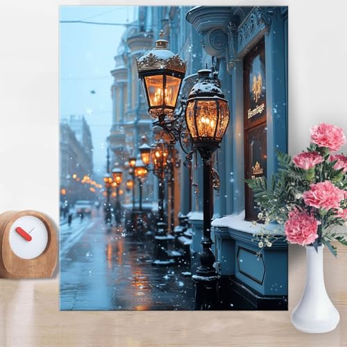 Malen Nach Zahlen Erwachsene Straßenlaternen,Stadt Malen Nach Zahlen 40x50cm Paint by Numbers DIY Handgemalt Ölgemälde Kit Mit Pinseln und Acrylfarbe Knitterfreie Leinwand für Wanddeko Geschenk W1-826 Malen Nach Zahlen Erwachsene Straßenlaternen,Stadt Malen Nach Zahlen 40x50cm Paint by Numbers DIY Handgemalt Ölgemälde Kit Mit Pinseln und Acrylfarbe Knitterfreie Leinwand für Wanddeko Geschenk W1-826 von Yanefaei