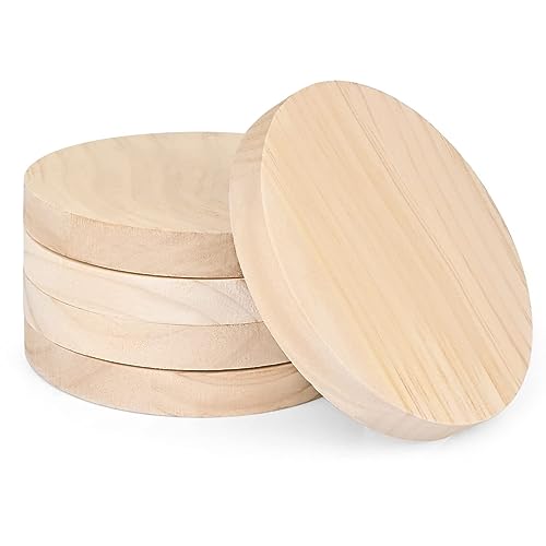 Yangbaga Holzscheibe rund 5ST, Ø15cm Holz Log Scheiben, Runde Naturholz Baumscheiben Ca.20mm Dicke für DIY Handwerk Hochzeit Mittelstücke Weihnachten Dekoration zum Basteln, Malen Baumscheibe Yangbaga Holzscheibe rund 5ST, Ø15cm Holz Log Scheiben, Runde Naturholz Baumscheiben Ca.20mm Dicke für DIY Handwerk Hochzeit Mittelstücke Weihnachten Dekoration zum Basteln, Malen Baumscheibe von Yangbaga