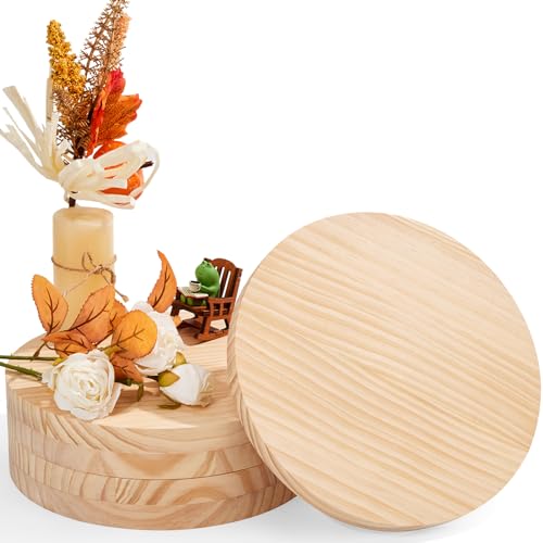 Yangbaga runde Holzscheibe 5ST, Ø245mm Holz Log Scheiben, Unbehandeltes Holz Ca.20mm Dicke für DIY Handwerk Hochzeit Mittelstücke Weihnachten Dekoration zum Basteln, Malen Baumscheibe Yangbaga runde Holzscheibe 5ST, Ø245mm Holz Log Scheiben, Unbehandeltes Holz Ca.20mm Dicke für DIY Handwerk Hochzeit Mittelstücke Weihnachten Dekoration zum Basteln, Malen Baumscheibe von Yangbaga