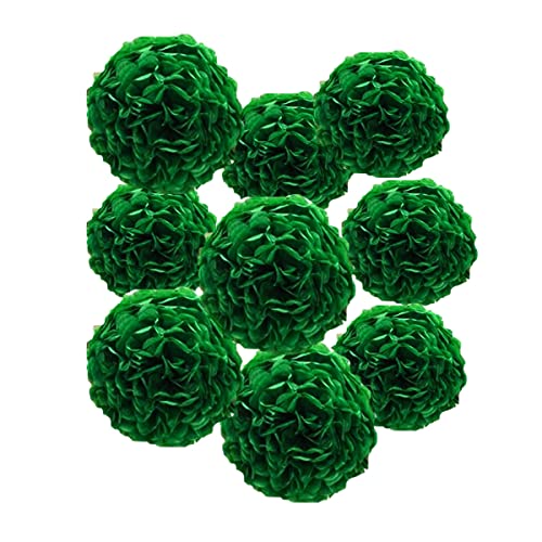 Pompons aus Seidenpapier, Blumenmotiv, 25,4 cm, 30,5 cm, Dunkelgrün, für Hochzeit, Party, Dekoration, DIY, Kunst, Handwerk, Blüten für Geburtstag, Babyparty, Kinderzimmer, Dekoration, 12 Stück Pompons aus Seidenpapier, Blumenmotiv, 25,4 cm, 30,5 cm, Dunkelgrün, für Hochzeit, Party, Dekoration, DIY, Kunst, Handwerk, Blüten für Geburtstag, Babyparty, Kinderzimmer, Dekoration, 12 Stück von Yangeey