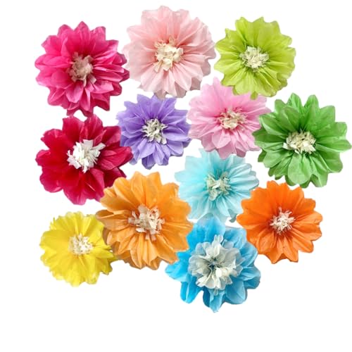 Pompons aus Seidenpapier, 25,4 cm, 30,5 cm, Party-Dekorationen, hängende Blumen für Hochzeit, Geburtstag, Babyparty, Kinderzimmer, Wanddekoration, Multi-1, 12 Stück Pompons aus Seidenpapier, 25,4 cm, 30,5 cm, Party-Dekorationen, hängende Blumen für Hochzeit, Geburtstag, Babyparty, Kinderzimmer, Wanddekoration, Multi-1, 12 Stück von Yangeey