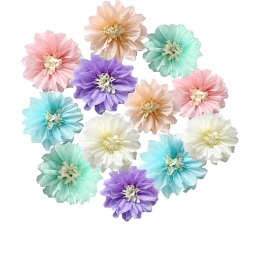 Pompons aus Seidenpapier, Blumendekorationen, Party-Dekorationen, hängende Blumen für Hochzeit, Geburtstag, Babyparty, Kinderzimmer, Wanddekoration, 12 Stück, 20,3 cm / 25,4 cm, Multi-3 Stück Pompons aus Seidenpapier, Blumendekorationen, Party-Dekorationen, hängende Blumen für Hochzeit, Geburtstag, Babyparty, Kinderzimmer, Wanddekoration, 12 Stück, 20,3 cm / 25,4 cm, Multi-3 Stück von Yangeey