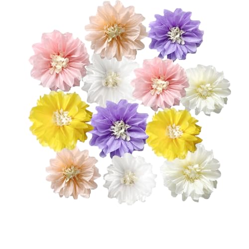 Pompons aus Seidenpapier, Blumendekorationen, Party-Dekorationen, hängende Blumen für Hochzeit, Geburtstag, Babyparty, Kinderzimmer, Wanddekoration, 12 Stück, 20,3 cm / 25,4 cm, Multi-4 Stück Pompons aus Seidenpapier, Blumendekorationen, Party-Dekorationen, hängende Blumen für Hochzeit, Geburtstag, Babyparty, Kinderzimmer, Wanddekoration, 12 Stück, 20,3 cm / 25,4 cm, Multi-4 Stück von Yangeey