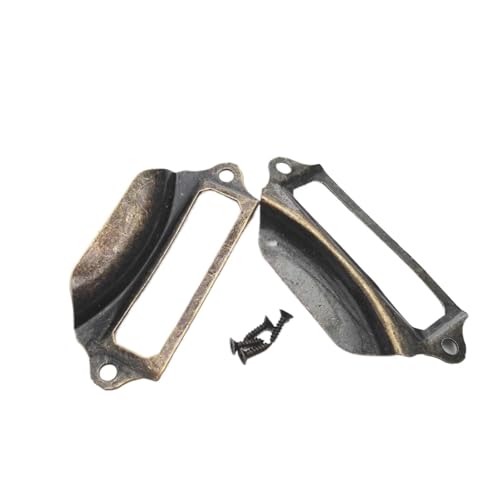 Etikettenhalter, 30 Stück, Metall-Etiketten-Ziehrahmen, Griff, Datei-Namenskartenhalter für Möbel, Schrank, Schublade, Schmuckkästchen, Box (Farbe A) von Yangshe