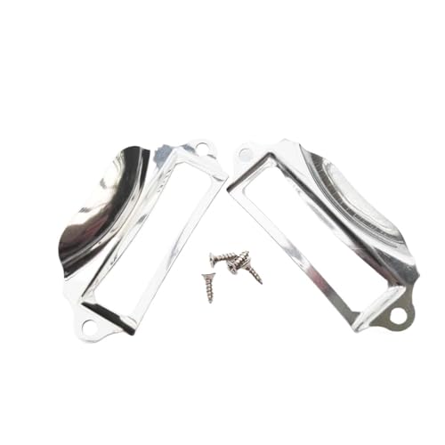 Etikettenhalter, 30 Stück, Metall-Etiketten-Ziehrahmen, Griff, Datei-Namenskartenhalter für Möbel, Schrank, Schublade, Schmuckkästchen, Box (Farbe B) von Yangshe